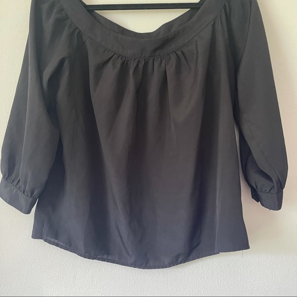 Anthropologie Maeve Black Off The Shoulder Top - Picture 5 of 10